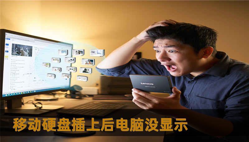 移动硬盘插上后电脑没显示