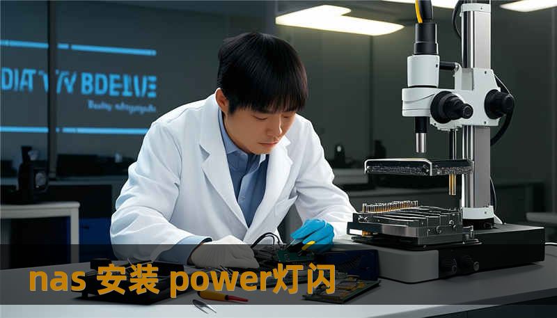 nas 安装 power灯闪