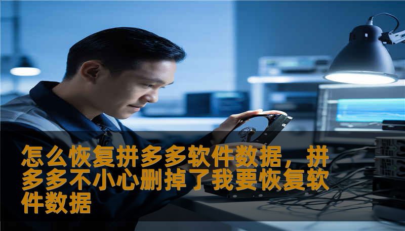 怎么恢复拼多多软件数据，拼多多不小心删掉了我要恢复软件数据