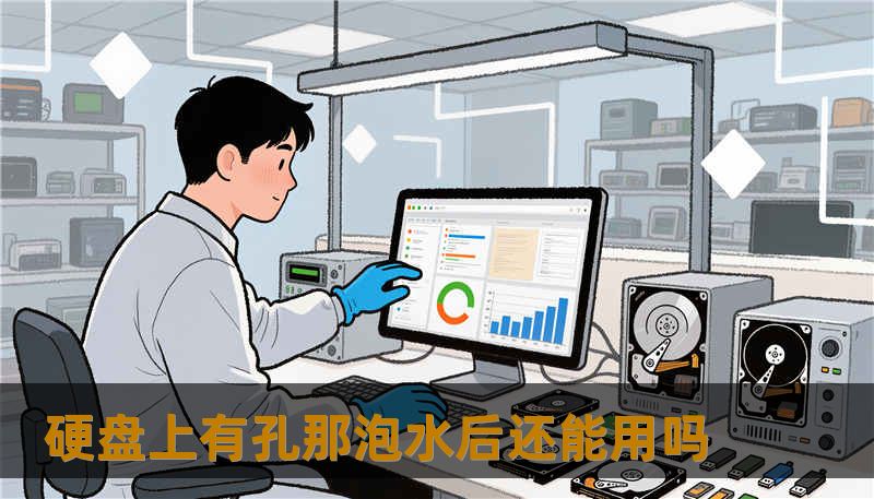 硬盘上有孔那泡水后还能用吗