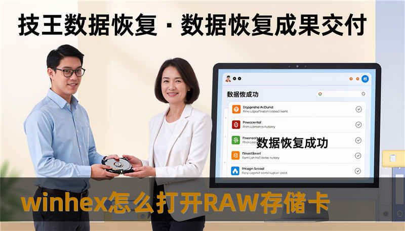 winhex怎么打开RAW存储卡
