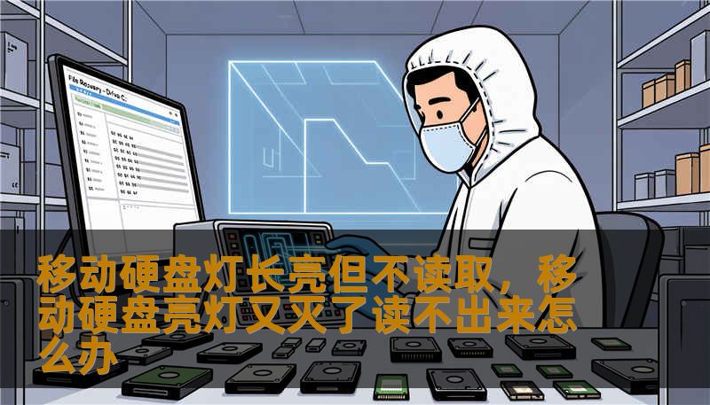 移动硬盘灯长亮但不读取，移动硬盘亮灯又灭了读不出来怎么办