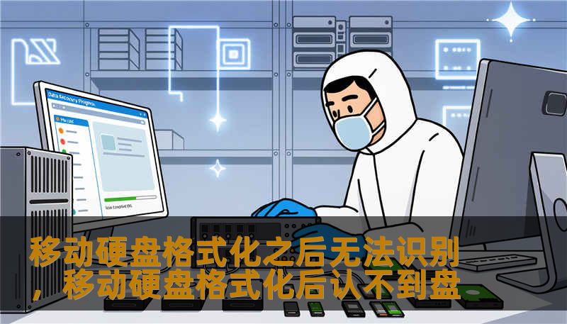 移动硬盘格式化之后无法识别，移动硬盘格式化后认不到盘
