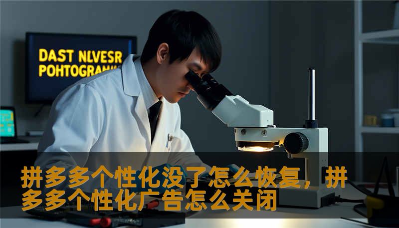 拼多多个性化没了怎么恢复，拼多多个性化广告怎么关闭