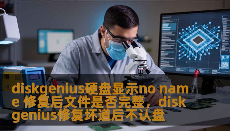 diskgenius硬盘显示no name 修复后文件是否完整，diskgenius修复坏道后不认盘