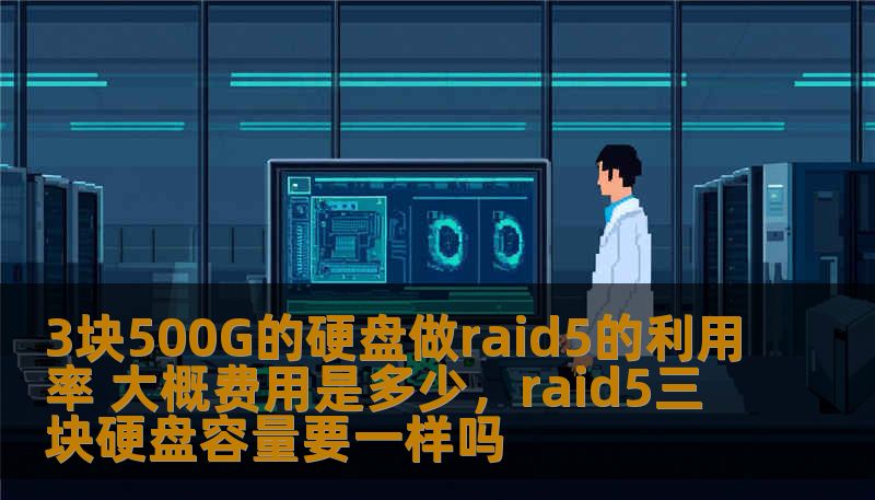 3块500G的硬盘做raid5的利用率 大概费用是多少，raid5三块硬盘容量要一样吗