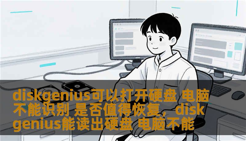 diskgenius可以打开硬盘 电脑不能识别 是否值得恢复，diskgenius能读出硬盘 电脑不能