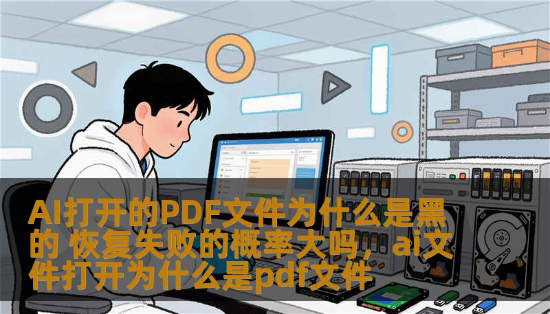 AI打开的PDF文件为什么是黑的 恢复失败的概率大吗，ai文件打开为什么是pdf文件