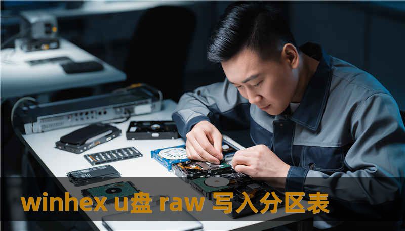 winhex u盘 raw 写入分区表