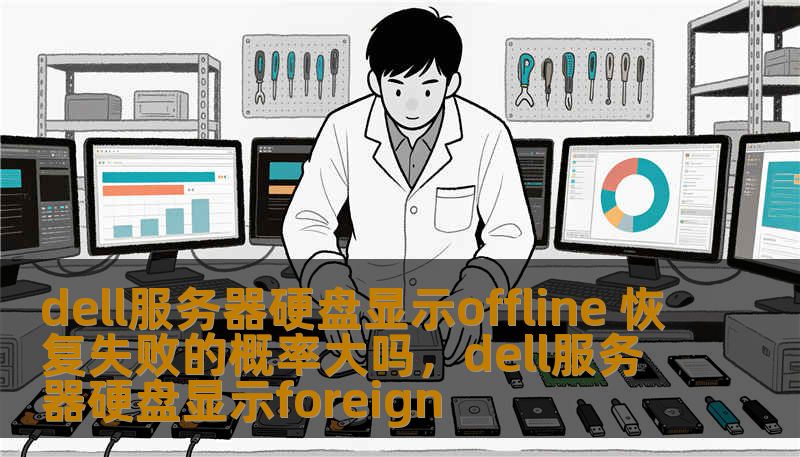 dell服务器硬盘显示offline 恢复失败的概率大吗，dell服务器硬盘显示foreign