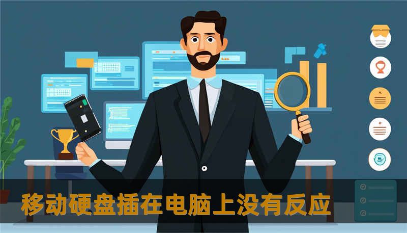 移动硬盘插在电脑上没有反应