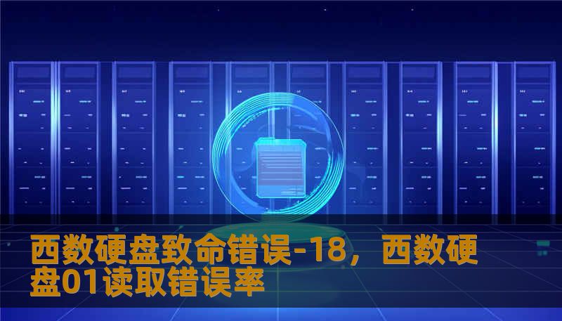 西数硬盘致命错误-18，西数硬盘01读取错误率