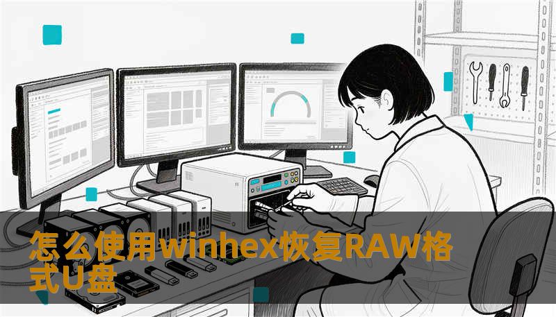 怎么使用winhex恢复RAW格式U盘