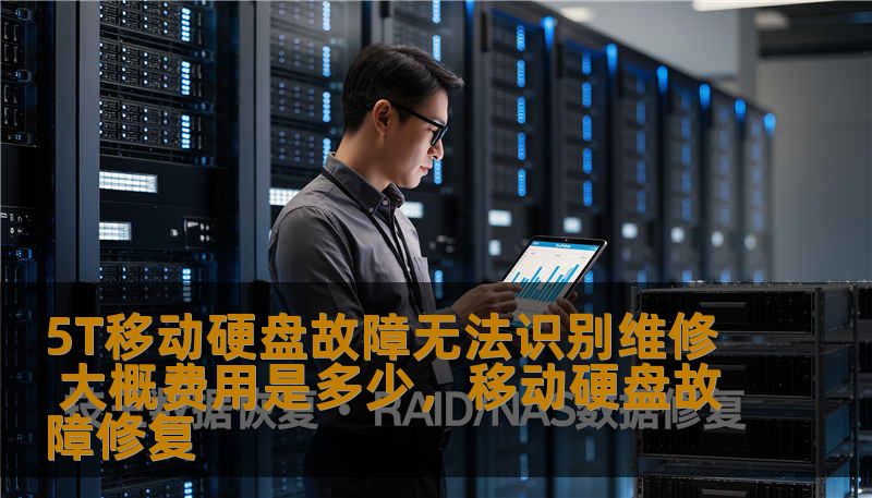5T移动硬盘故障无法识别维修 大概费用是多少，移动硬盘故障修复