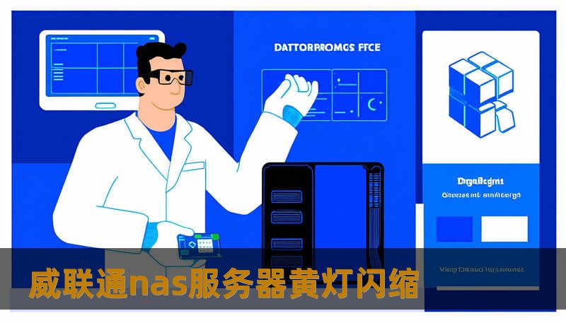 威联通nas服务器黄灯闪缩