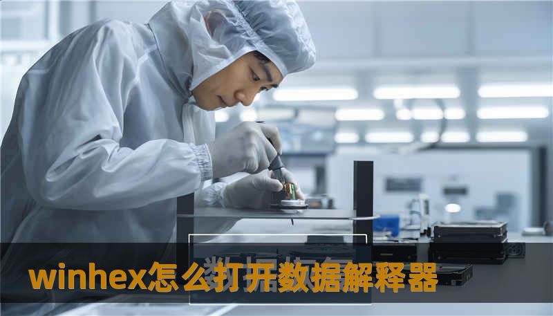 winhex怎么打开数据解释器