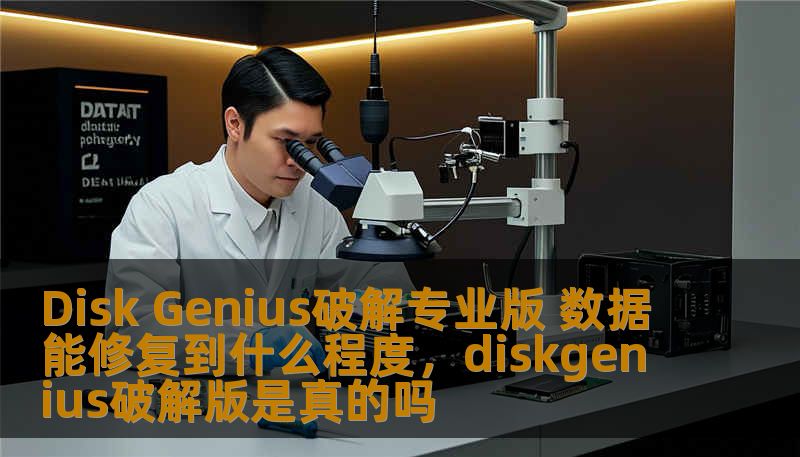 Disk Genius破解专业版 数据能修复到什么程度，diskgenius破解版是真的吗