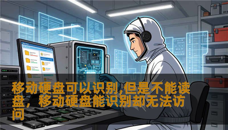 移动硬盘可以识别,但是不能读盘，移动硬盘能识别却无法访问
