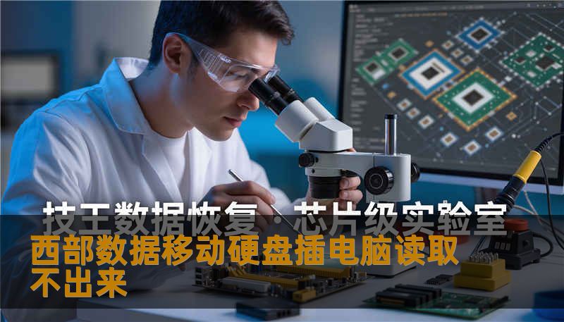 西部数据移动硬盘插电脑读取不出来