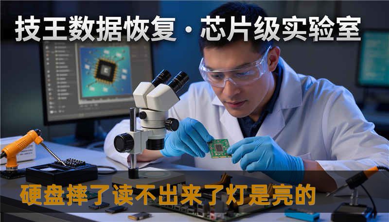 硬盘摔了读不出来了灯是亮的