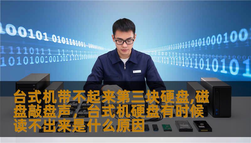 台式机带不起来第三块硬盘,磁盘敲盘声，台式机硬盘有时候读不出来是什么原因
