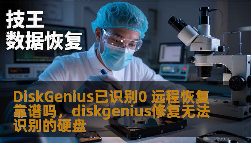 DiskGenius已识别0 远程恢复靠谱吗，diskgenius修复无法识别的硬盘