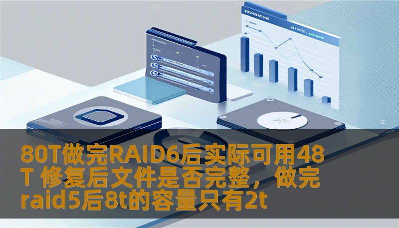 80T做完RAID6后实际可用48T 修复后文件是否完整，做完raid5后8t的容量只有2t