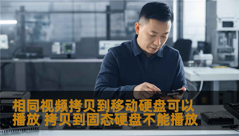 相同视频拷贝到移动硬盘可以播放 拷贝到固态硬盘不能播放 相同视频拷贝到移动硬盘可以播放 拷贝到固态硬盘不能播放