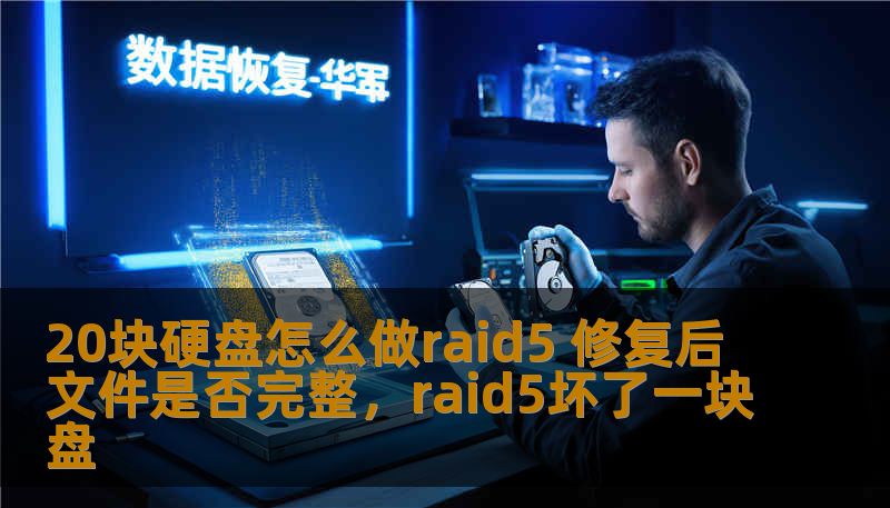 20块硬盘怎么做raid5 修复后文件是否完整，raid5坏了一块盘
