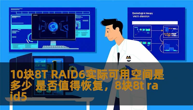 10块8T RAID6实际可用空间是多少 是否值得恢复，8块8t raid5