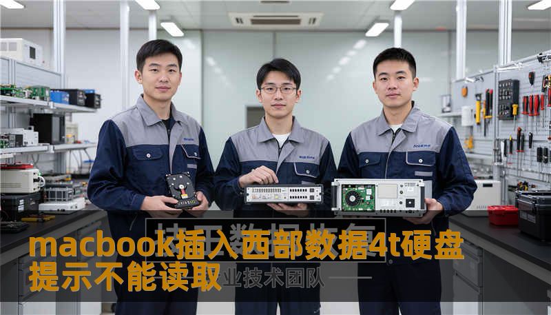 macbook插入西部数据4t硬盘提示不能读取