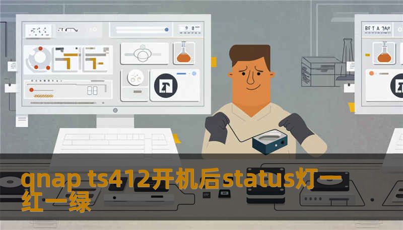 qnap ts412开机后status灯一红一绿
