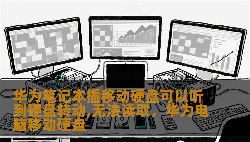 华为笔记本插移动硬盘可以听到硬盘转动,无法读取，华为电脑移动硬盘