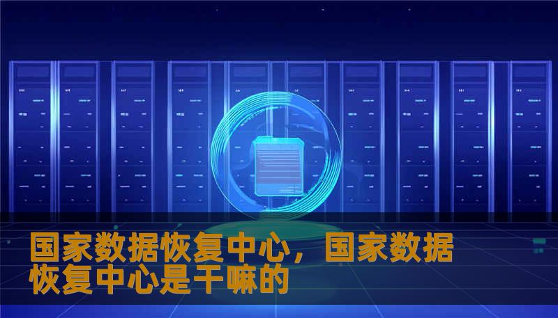 国家数据恢复中心，国家数据恢复中心是干嘛的
