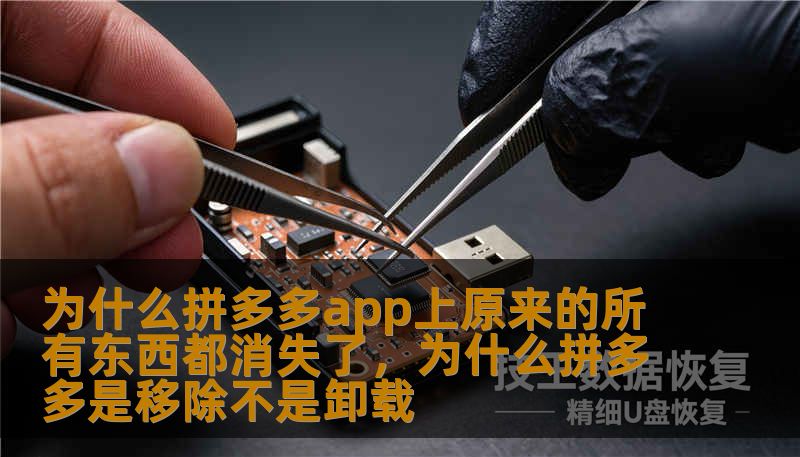 为什么拼多多app上原来的所有东西都消失了，为什么拼多多是移除不是卸载