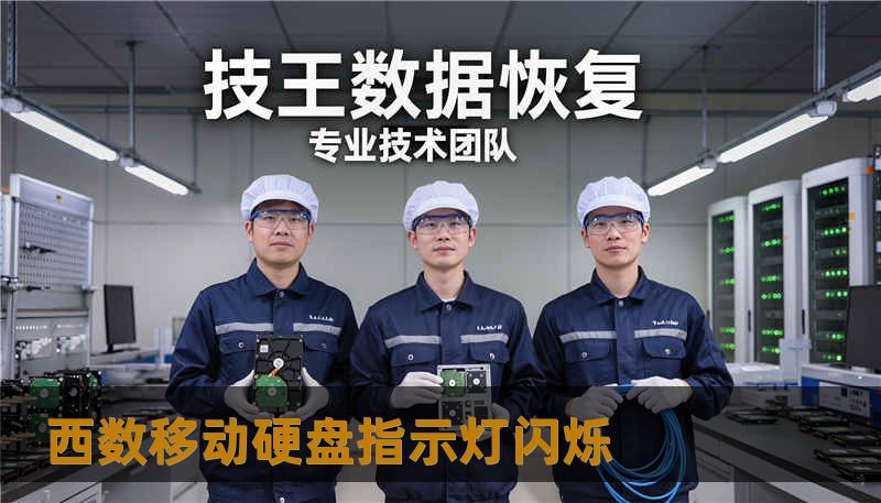 西数移动硬盘指示灯闪烁