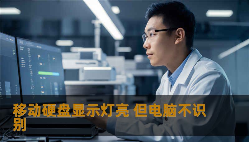 移动硬盘显示灯亮 但电脑不识别