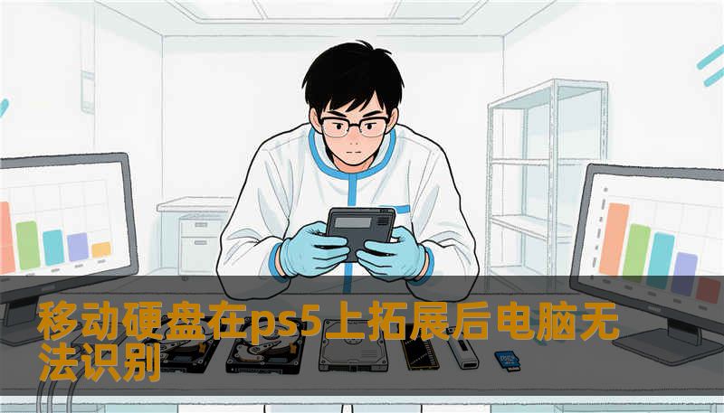 移动硬盘在ps5上拓展后电脑无法识别