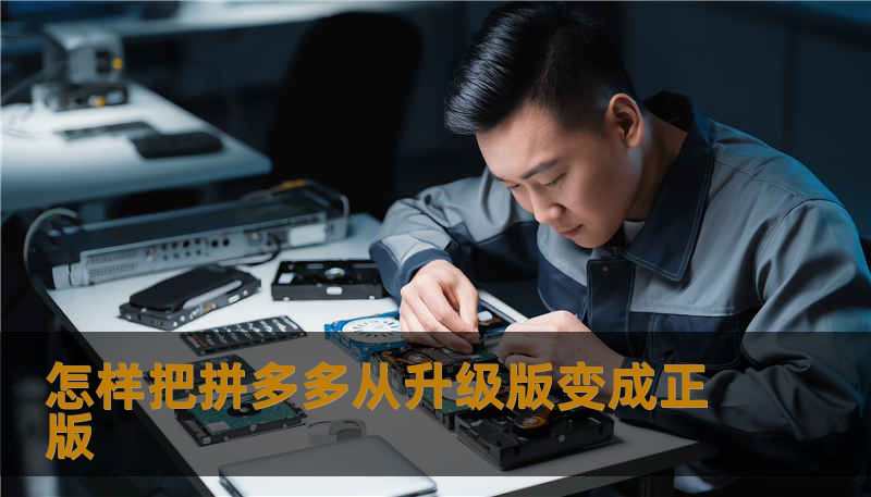 怎样把拼多多从升级版变成正版