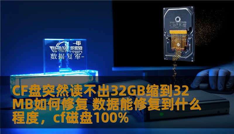 CF盘突然读不出32GB缩到32MB如何修复 数据能修复到什么程度，cf磁盘100%