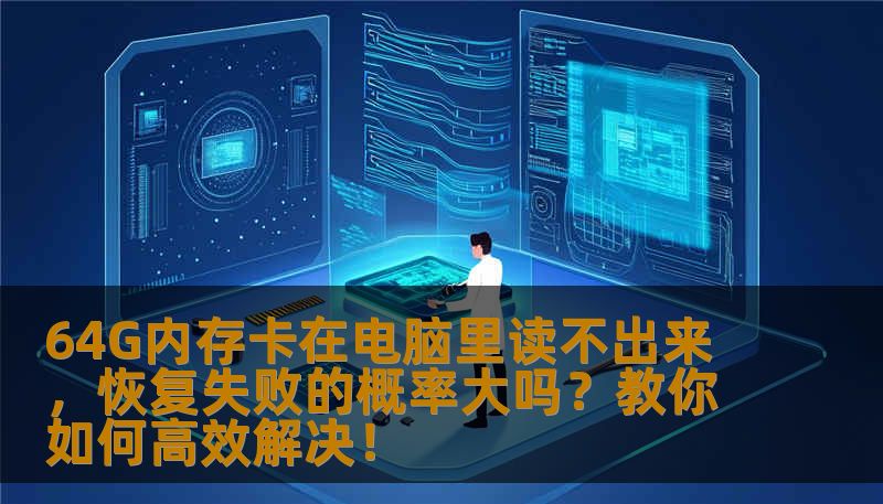 64G内存卡在电脑里读不出来，恢复失败的概率大吗？教你如何高效解决！