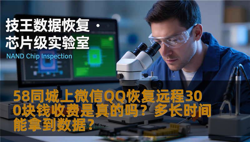 58同城上微信QQ恢复远程300块钱收费是真的吗?多长时间能拿到数据? 58同城上微信QQ恢复远程300块钱收费是真的吗?多长时间能拿到数据?