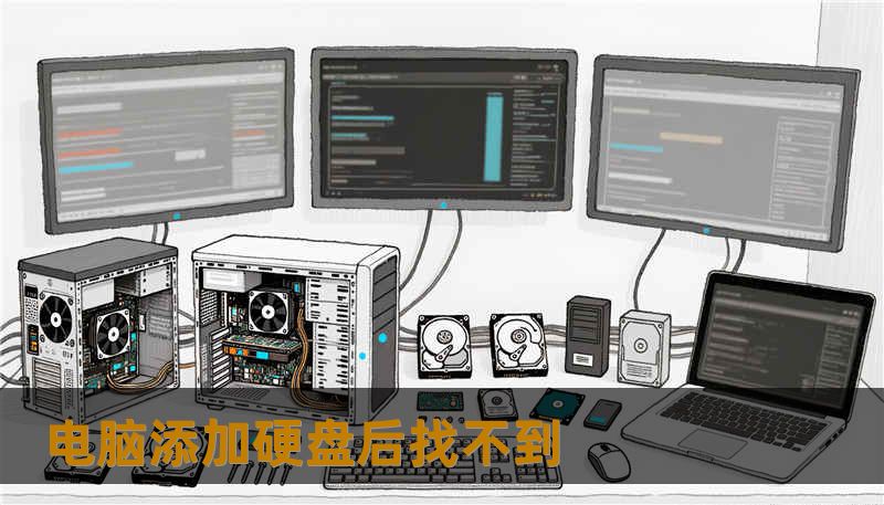 电脑添加硬盘后找不到