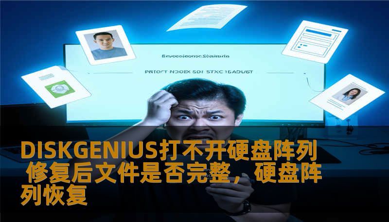 DISKGENIUS打不开硬盘阵列 修复后文件是否完整，硬盘阵列恢复