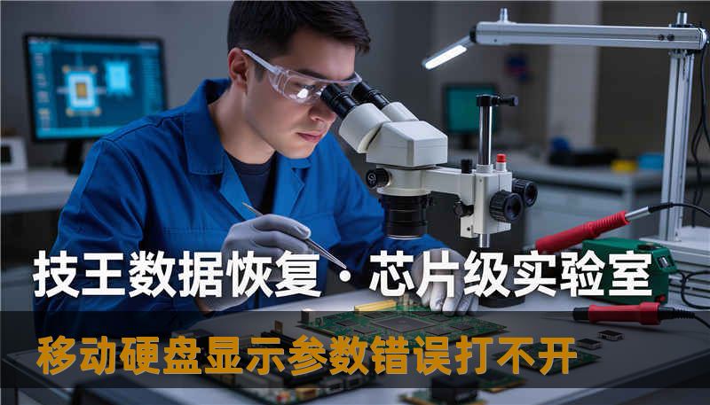 移动硬盘显示参数错误打不开