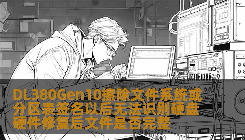 DL380Gen10擦除文件系统或分区表签名以后无法识别硬盘硬件修复后文件是否完整
