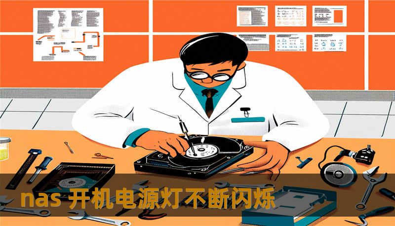 nas 开机电源灯不断闪烁
