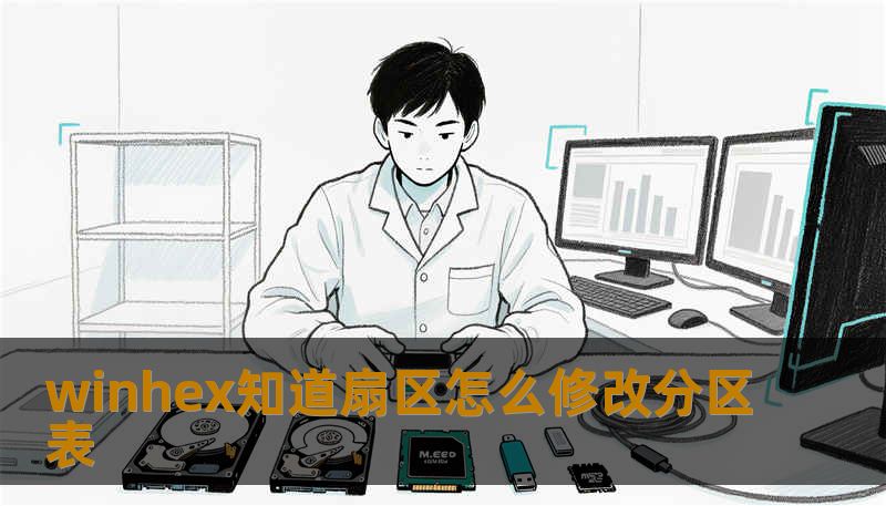winhex知道扇区怎么修改分区表