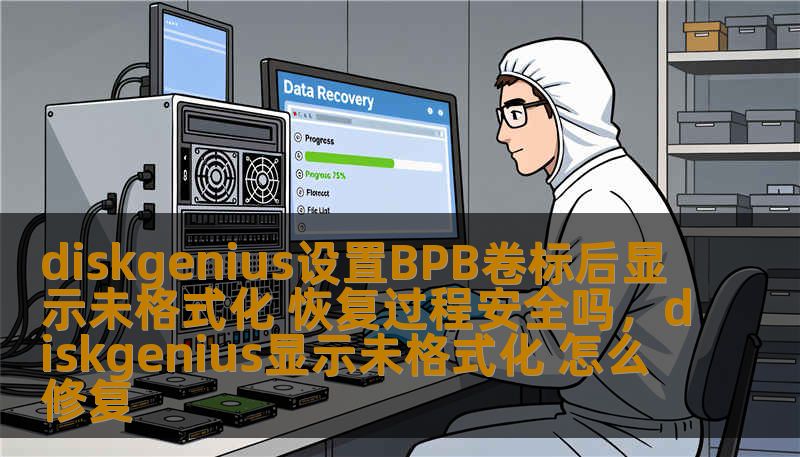 diskgenius设置BPB卷标后显示未格式化 恢复过程安全吗，diskgenius显示未格式化 怎么修复