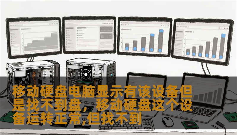 移动硬盘电脑显示有该设备但是找不到盘，移动硬盘这个设备运转正常,但找不到